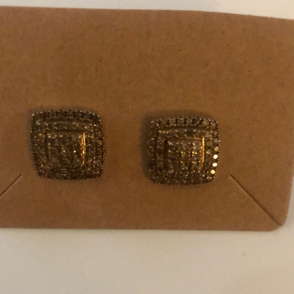 Elegant Gold and Brown Earrings Set All made out of 925 Sterling Silver - Picture 8 of 8